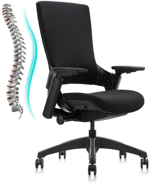 CLATINA Swivel Executive Computer Chair with 3D Armrest and Lumbar Support, Adjustable Ergonomic Fabric Backrest Task Chair for Home Office Conference Room CLATINA Swivel Executive Computer Chair with 3D Armrest and Lumbar Support, Adjustable Ergonomic Fabric Backrest Task Chair for Home Office Conference Room
