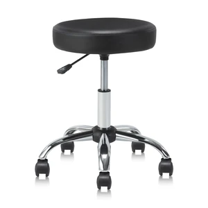 KLASIKA Round Rolling Stool Swivel with Wheels Adjustable Height Seat 19.7"D x 19.7"W x 22"H Multi-Purpose Heavy Duty Wide Seat Drafting Stool Chair for Office Salon Massage Spa Medical Tattoo Beauty KLASIKA Round Rolling Stool Swivel with Wheels Adjustable Height Seat 19.7"D x 19.7"W x 22"H Multi-Purpose Heavy Duty Wide Seat Drafting Stool Chair for Office Salon Massage Spa Medical Tattoo Beauty