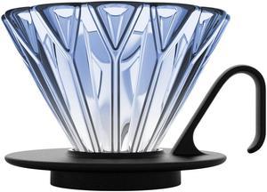 HERO Petal Glass Coffee Dripper V60 Pour Over Size 01 Blue