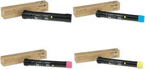 Xerox Phaser 7800 High Yield Toner Cartridge Set 106R1566, 106R1567, 106R1568, 106R1569