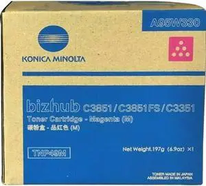 Konica Minolta TNP-49M Magenta Toner Cartridge (A95W330)