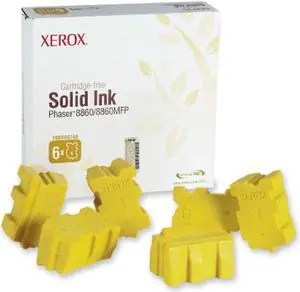 Xerox Phaser 8860MF Yellow Solid Ink Cartridge, Pack Of 6 (108R748)
