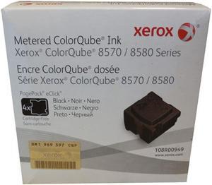 Xerox ColorQube 8570, 8580 Metered Black Solid Ink 4 Pack 108R949