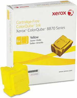 Xerox ColorQube 8870, 8880 Yellow Solid Ink Cartridges (6 Sticks) 108R952