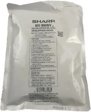 Developer / 930 Gram Bag for Sharp MX-900NV MX-M1054, MX-M1055, MX-M1204, MX-M1205, MX-M904, MX-M905, Genuine Sharp Brand Developer / 930 Gram Bag for Sharp MX-900NV MX-M1054, MX-M1055, MX-M1204, MX-M1205, MX-M904, MX-M905, Genuine Sharp Brand
