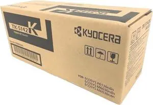 Black Toner Cartridge for Kyocera TK-5142K ECOSYS M6530cdn, ECOSYS P6130cdn, Genuine Kyocera Brand