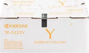 Kyocera Tk5222y Toner Cartridge, F/ 5021/5521, 1200 Page Yield, Yw