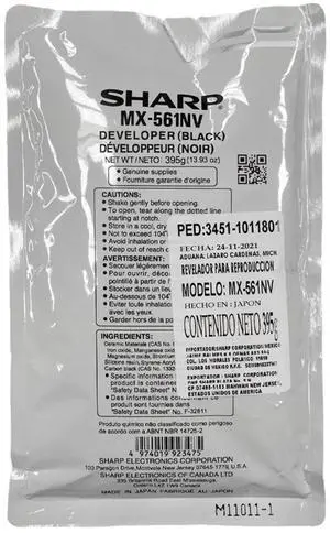 Sharp MX561NV Developer - Black