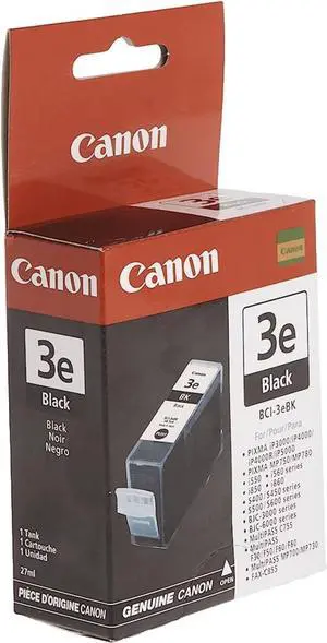Canon Model BCI-3eBK Black Ink-Tank Canon Model BCI-3eBK Black Ink-Tank