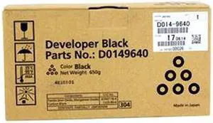 Black Developer for Ricoh D014-9640 Aficio MP C6000, Aficio MP C7500, Pro C550EX, Pro C700EX, Genuine Ricoh Brand