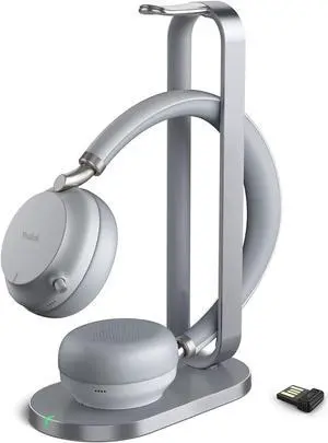Yealink BH72 Bluetooth Headset with Charging Stand UC Light-Gray USB-A