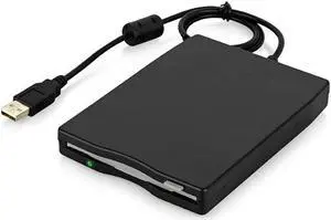 Werleo 3.5" USB External FDD Floppy Disk Drive Portable 1.44 MB 2HD for PC Windows 98/ME/2000/XP/Vista/Windows 7/8/10,for Mac