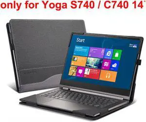 Case For Lenovo Yoga S740 C740 14 Inch Protective Hard Shell Tablet Cover Notebook Skin Sleeve Detachable with Pen Holder for Yoga C740 / S740 14"