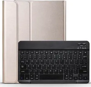 Keyboard Case For Huawei MatePad 10.4 Inch 2020 Model BAH3-W09 BAH3-AL00 PU Leather Smart Cover with Magnetically Detachable Wireless Bluetooth Keyboard