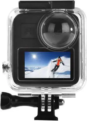 Waterproof Housing Case for GoPro MAX Protective 45m Underwater Dive Case Shell with Anti Fog and Bracket Accessories for GoPro MAX Waterproof 360 Camera
