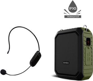Wireless Voice Amplifier Portable Microphone with Speaker 18W Rechargeable PA System Waterproof Personal Voice Enhancer for Teachers Outdoor Activities Meeting Yoga
