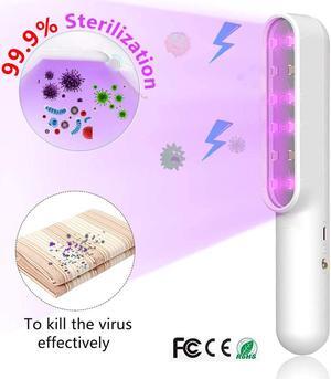 UV Light Sanitizer New Ultraviolet Portable Disinfection Lamp Sterilizer Wand Handheld Efficient Professional Disinfector for Hotel, Wardrobe, Toilet, Office