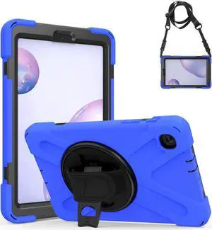 Shockproof Case for Galaxy Tab A 8.4 Inch 2020 Model SM-T307 (Verizon/T-Mobile/Sprint/AT&T) Heavy Duty Protective Stand Cover with 360 Degree Rotating Hand and Shoulder Strap