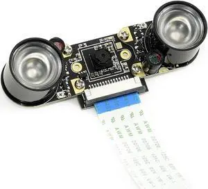 Compatible with NVIDIA Jetson Nano Camera IMX219-77IR 8-Megapixels Infrared Night Vision IR Camera Module 3280 × 2464 Resolution with IMX219 Sensor Suit for AI Projects