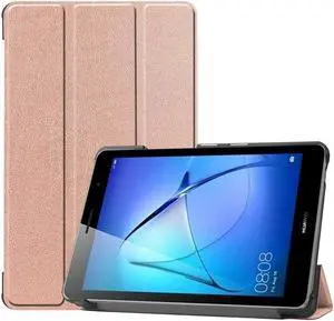 PU Leather Case for Huawei MatePad T8 8.0 inch Model Kobe2-L03 KOB2-L09 Protective Slim Cover with Multiple Viewing Angles Stand
