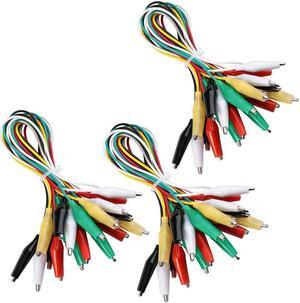 Alligator Clip Test Leads 30 PCS Alligator Clip Test Leads Set with Alligator Clips Double-end 50cm Jumper Wire