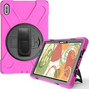 Huawei MatePad 10.4 2020 Case with Hand Strap and Shoulder Belt Shockproof Cover for Huawei MatePad 10.4 inch 2020 Model BAH3-W09 / BAH3-AL00