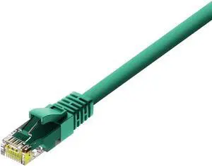 Cat 6 Ethernet Cable - 2 Pack Cat6 Cables Green - Snagless Internet Cable Pure Copper Computer Network Patch Cord UL Listed, 26AWG - Includes Cable Ties