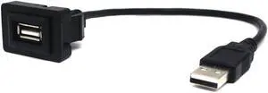 Male to Female USB Cable Charger for Toyota VIOS/ALTIS (35 24mm)