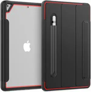 New iPad 7th Generation 10.2 inch Case 2019 with Pencil Holder Smart Stand Cover with Auto Wake/Sleep for Apple iPad 10.2" Model A2197 / A2198 / A2200