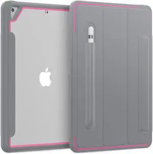 New iPad 7th Generation 10.2 inch Case 2019 with Pencil Holder Smart Stand Cover with Auto Wake/Sleep for Apple iPad 10.2" Model A2197 / A2198 / A2200
