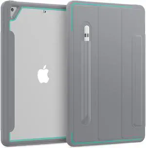 New iPad 7th Generation 10.2 inch Case 2019 with Pencil Holder Smart Stand Cover with Auto Wake/Sleep for Apple iPad 10.2" Model A2197 / A2198 / A2200
