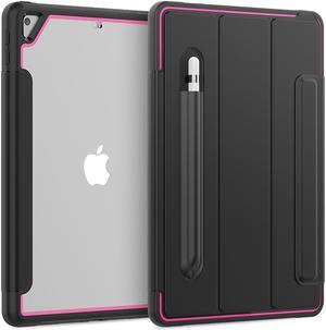 New iPad 7th Generation 10.2 inch Case 2019 with Pencil Holder Smart Stand Cover with Auto Wake/Sleep for Apple iPad 10.2" Model A2197 / A2198 / A2200
