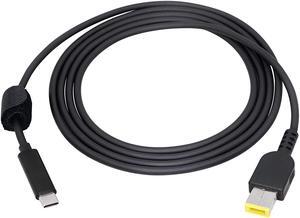 6ft 65W PD USB Type C Male Input to Slim Tip Power Charging Cable for Lenovo B50 G40 G50 G70 G505S Z40 Z50 Z70