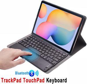 Wireless Bluetooth Keyboard Case for Samsung Galaxy Tab S7 2020 Model SM-T870 SM-875 PU Leather Protective Cover with wireless Detachable Keyboard and Touchpad