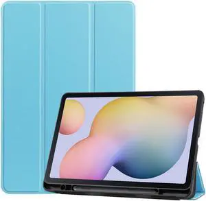 Galaxy Tab S8 Plus / S7 FE / S7 Plus Case with S Pen Holder [SM-X800/X806/T730/T736B/T970/T975] - Shockproof Stand Folio Case for Samsung Tab S8+ 2022/S7 FE 2021/S7 Plus 2020 12.4" Tablet