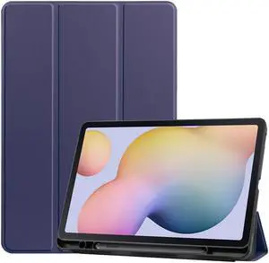 Galaxy Tab S8 Plus / S7 FE / S7 Plus Case with S Pen Holder [SM-X800/X806/T730/T736B/T970/T975] - Shockproof Stand Folio Case for Samsung Tab S8+ 2022/S7 FE 2021/S7 Plus 2020 12.4" Tablet