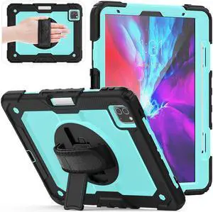 Case for iPad Air 5 / Air 4 10.9 inch 2022 2020 and iPad Pro 11 inch 2021 2020 2018 with 360 Degree Rotating / Shoulder Strap Protective Cover