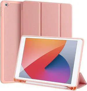 iPad 8th Generation 2020 / iPad 7th Generation 2019 10.2 inch Case with Pencil Holder, Soft TPU Back and Magnetic Trifold Stand Cover with Auto Sleep / Wake for iPad 8 10.2" 2020 / iPad 7 10.2 2019