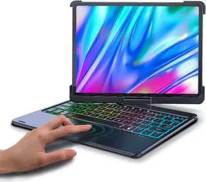 Wireless Keyboard Case for iPad Pro 11 inch 2020 2018 – 360 Rotatable Touchpad Keyboard Cover Compatible with iPad 11 inch 1st & 2nd Generation with Backlight Keyboard & Pencil Holder