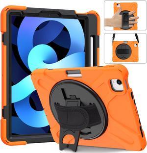 Case for iPad Air 5 10.9 2022 / iPad Air 4 10.9 2020 / iPad Pro 11 Inch 2021 2020 2018 Shockproof Kids Cover with Pencil Holder, Kickstand, Shoulder Strap
