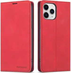 Case for iPhone 12 Pro 6.1 inch and  iPhone 12 6.1 inch Premium PU Leather Cover with Card Holder Kickstand Shockproof Flip Wallet Cover