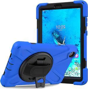 Case for Lenovo Tab M8 HD / Tab M8 HD LTE / Smart Tab M8 Case, Heavy Duty Impact Resistant Drop Protective Shockproof Cover Multi Viewing Angles Stand Hanle Hand Strap Carrying Shoulder Strap