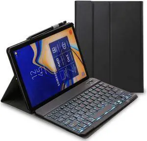 Keyboard Case for Lenovo Tab M10 HD (2nd Gen) 10.1 inch 2020 TB-X306F / TB-X306X Detachable Wireless 7 Colors Backlit Keyboard Stand Cover for Lenovo Tab M10 HD 2nd Generation 10.1" 2020