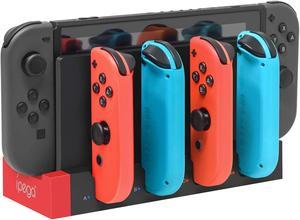 Charger for Nintendo Switch Joy Cons Controllers, Charging Dock Base Station for Nintendo Switch Joy-Con with Indicator, Charger Station Stand for 4 Joy Cons