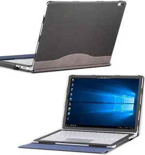 Case for Microsoft Surface Book 3 / Book 2 13.5 inch PU Leather Detachable Protective Folio Cover with Pen Holder for 13.5" Surface Book 3 / 2