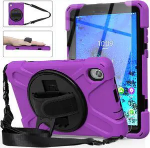 Lenovo Tab M8 FHD Case 2020 Mdoel TB-8705F / TB-8705N with Kickstand Hand Strap and Shoulder Strap Cover for Lenovo Tab M8 8.0 inch FHD 8.0 Inch Tablet