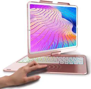 Backlight Wireless Keyboard Case for iPad Pro 12.9 inch 2020 2018 – Touchpad Keyboard Compatible with iPad Pro 12.9 3rd / 4th Generation with Pencil Holder