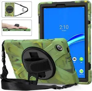 Lenovo Tab M10 FHD Plus Case 10.3 Inch 2020 2nd Generation, Rugged Heavy Duty Shockproof Rotating Kickstand Protective Cover for Lenovo Tab M10 Plus Model TB-X606F TB-X606X 10.3" FHD Tablet 2020