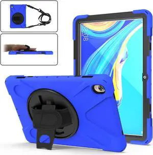 Case for Huawei MediaPad M5 10.8 / M5 Pro 10.8, Full Body Heavy Duty Shockproof Protective Cover with Stand, Handle Hand Strap & Shoulder Strap for MediaPad M5 / M5 Pro 10.8 inch 2018