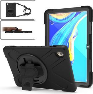 Case for Huawei MediaPad M5 10.8 / M5 Pro 10.8, Full Body Heavy Duty Shockproof Protective Cover with Stand, Handle Hand Strap & Shoulder Strap for MediaPad M5 / M5 Pro 10.8 inch 2018